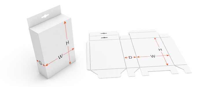 Folding Carton with Snap Lock Bottom & Tuck in Top & Euro Slot Hanger ...